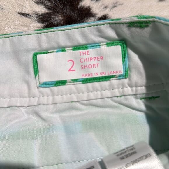 LILLY PULITZER Women's Green & Blue Chipper Short ~ Ladies Size 2 - Picture 5 of 7